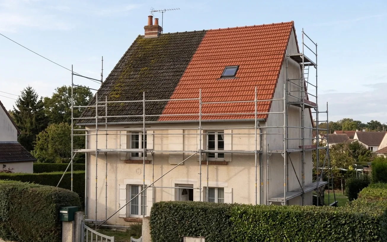 Démoussage de toiture à Le Mée-sur-Seine Démoussage de toiture à Le Mée-sur-Seine